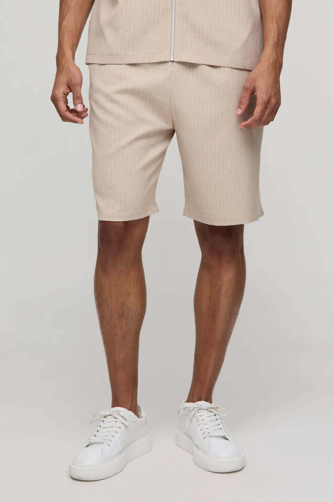 Relaxed Fit Striped Shorts
