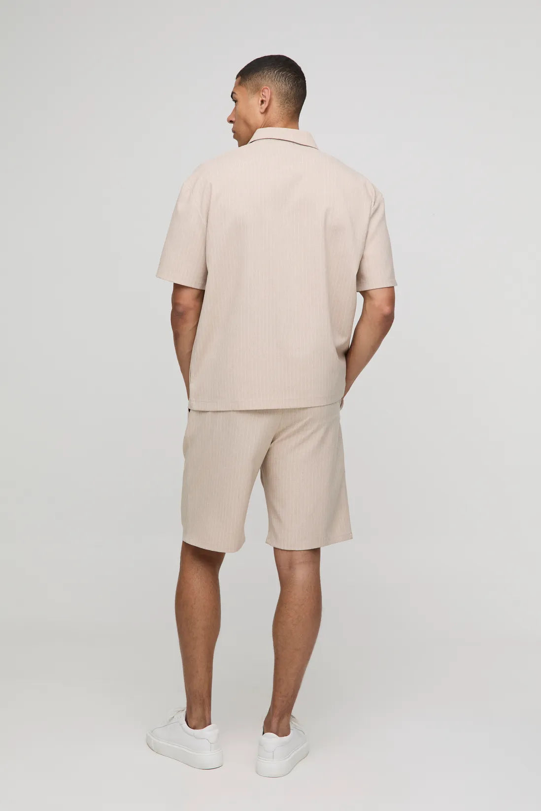 Relaxed Fit Striped Shorts