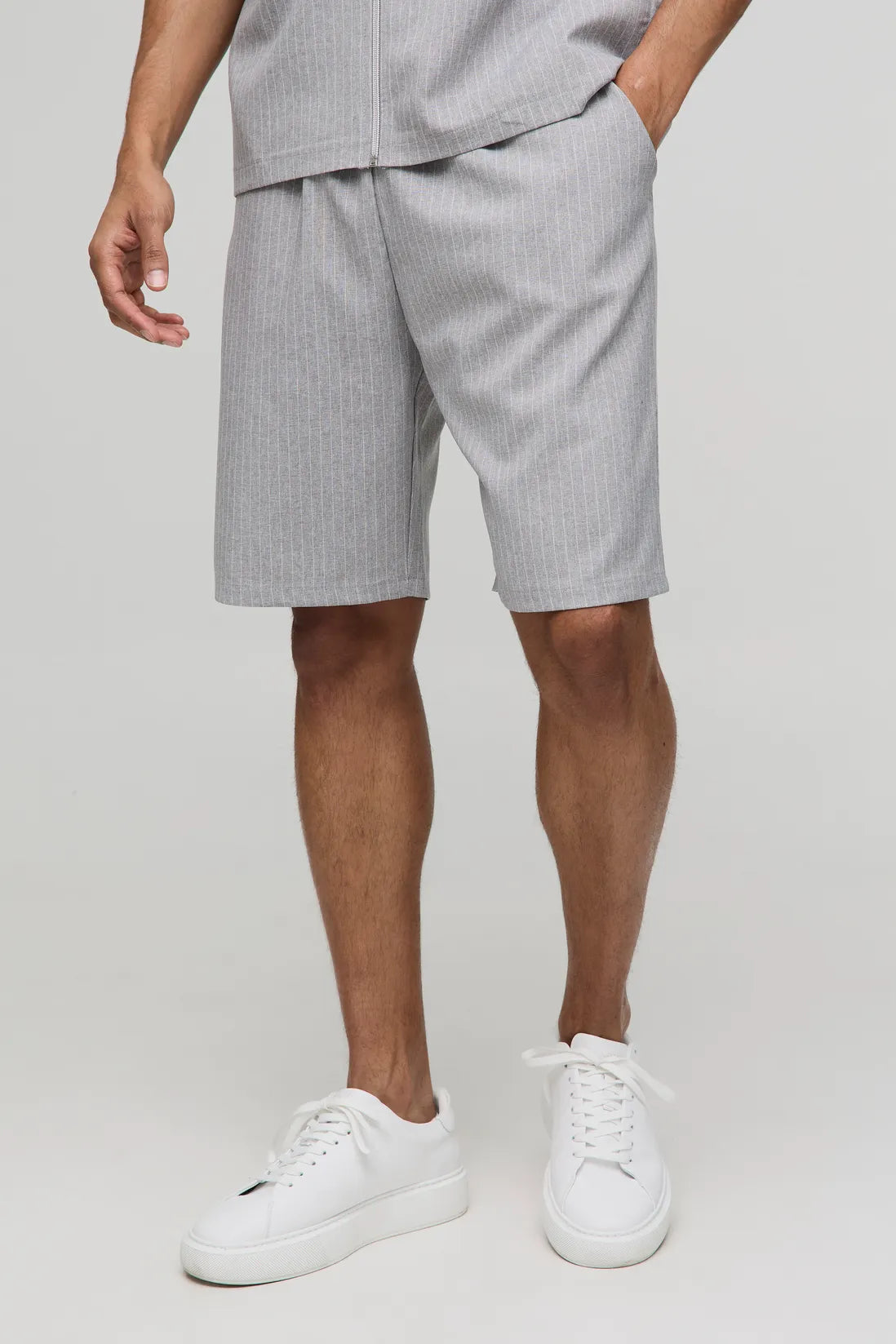 Relaxed Fit Striped Shorts