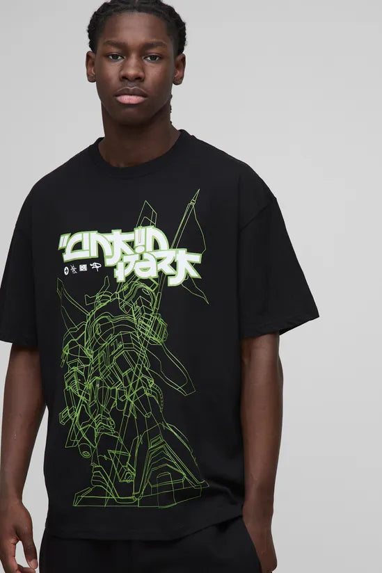 Oversized Linkin Park License Printed T-Shirt