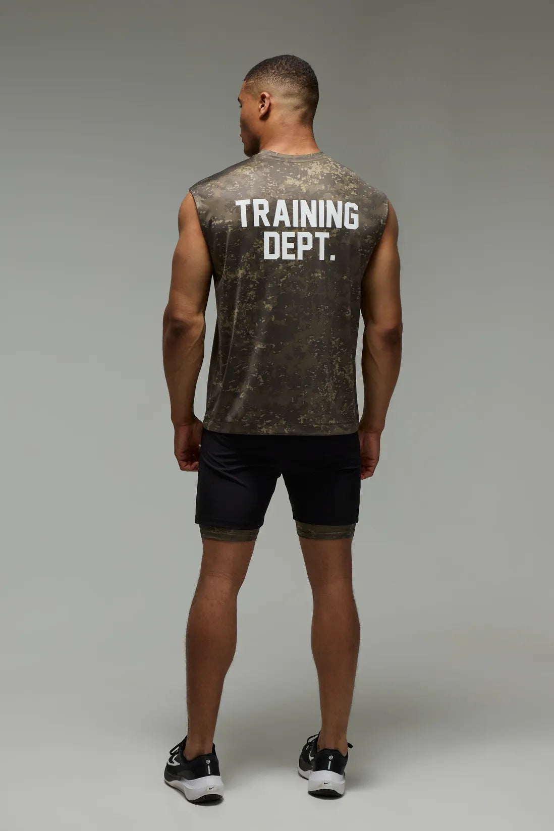Training Dept 2 In 1 Camo Short