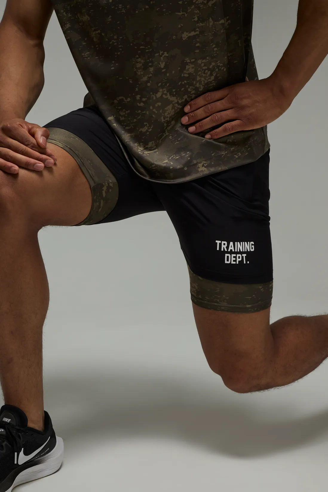 Training Dept 2 In 1 Camo Short