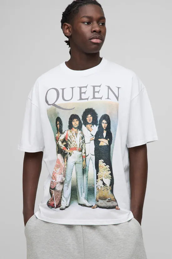 Oversized Queen License Printed T-Shirt
