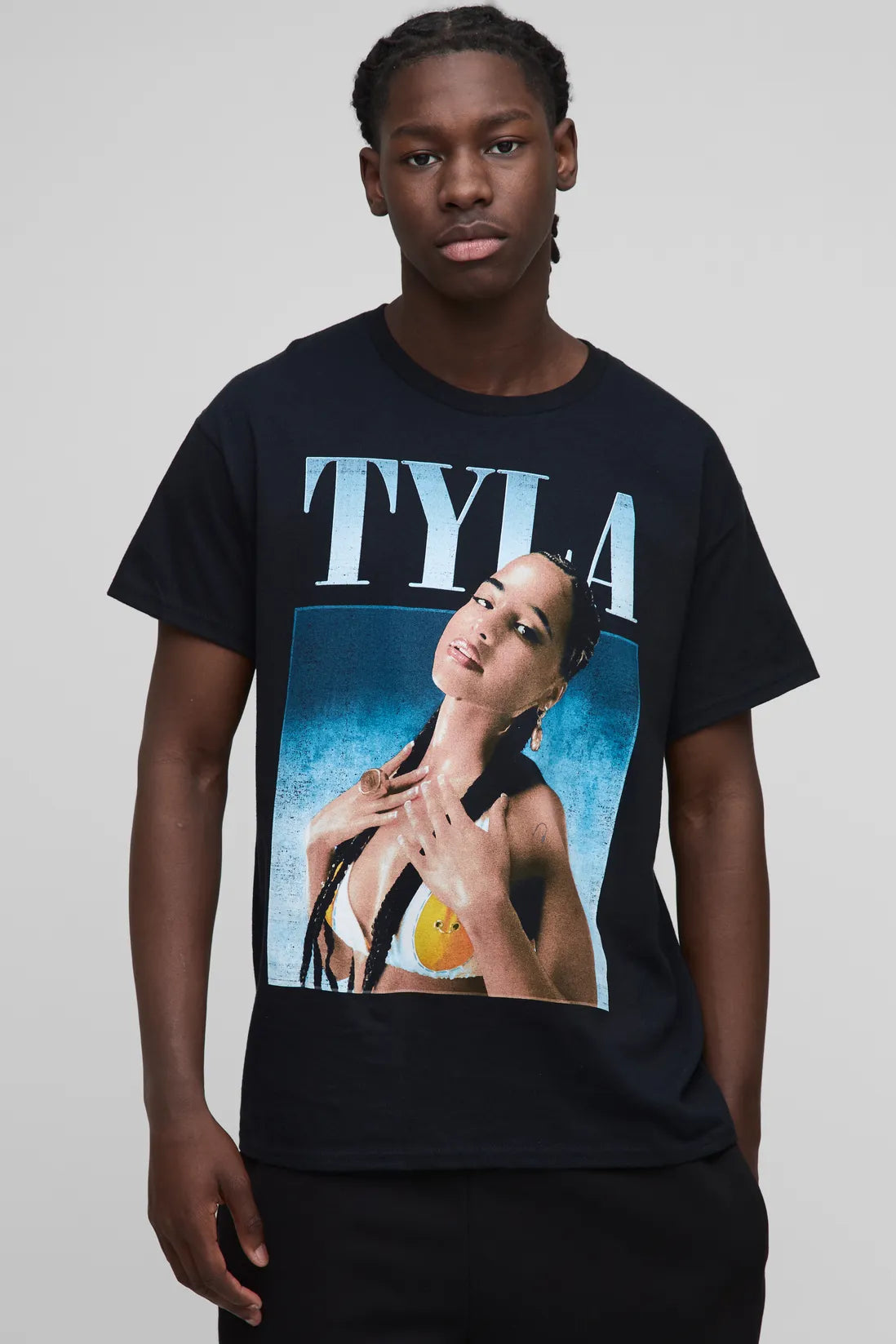 Oversized Tyla License Printed T-Shirt