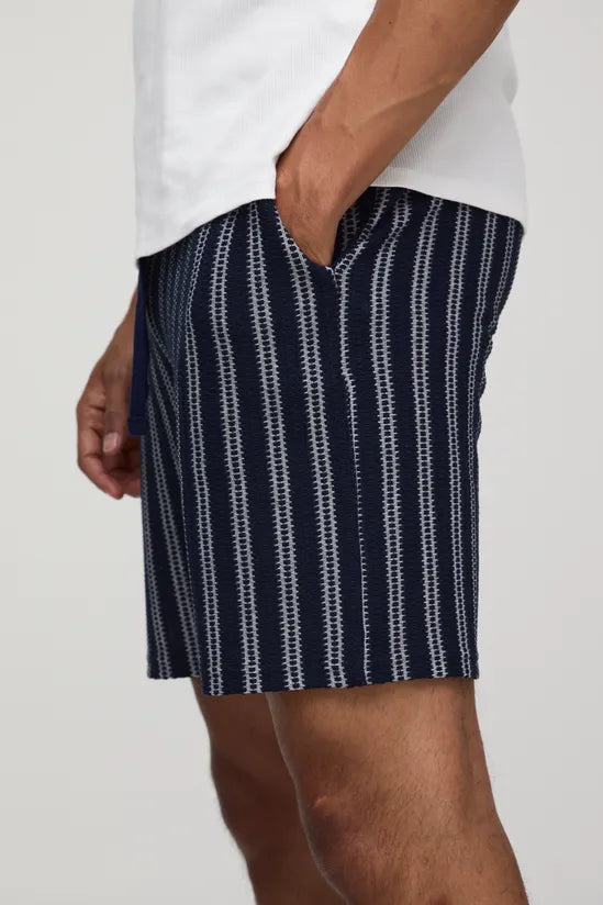 Elasticated Waist Slim Fit Crochet Shorts