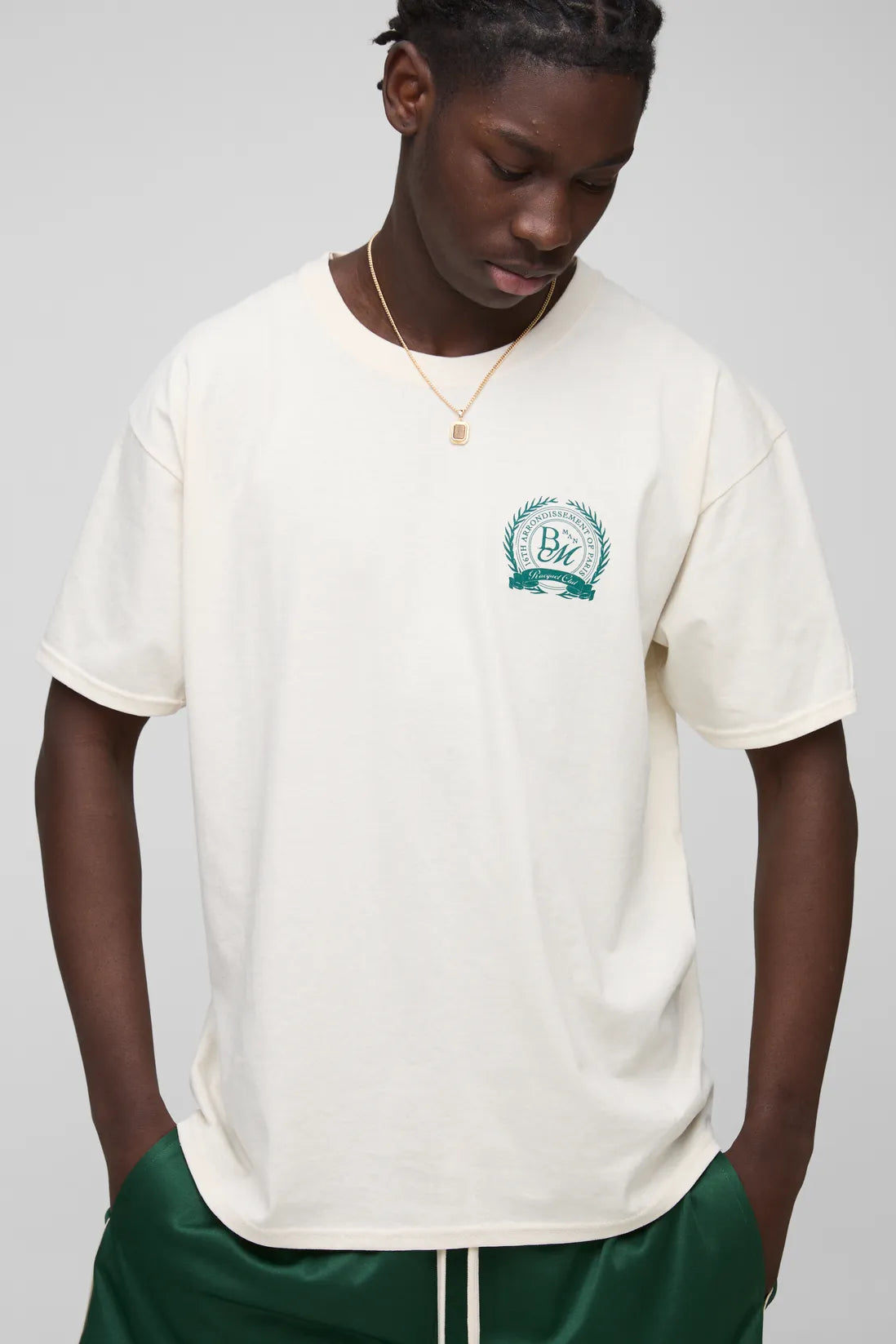 Oversized BM Varsity Crest T-Shirt