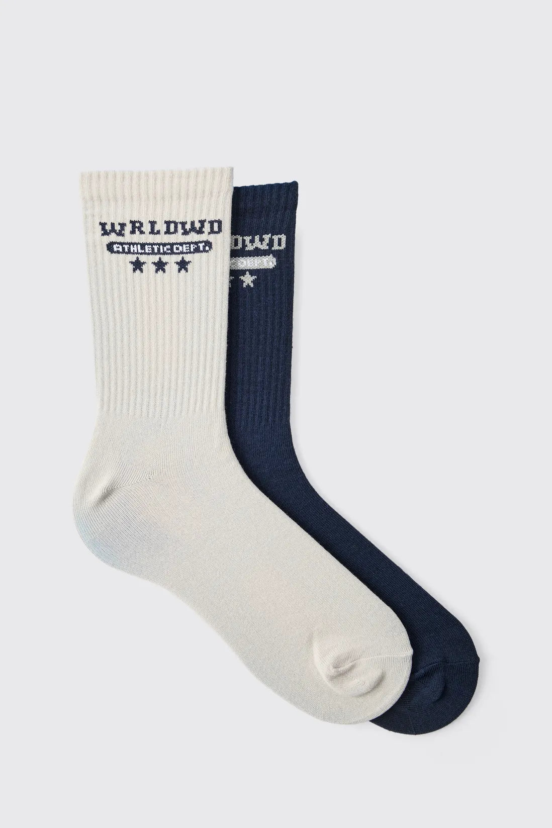 Multi 2 Pack Worldwide Star Sport Socks
