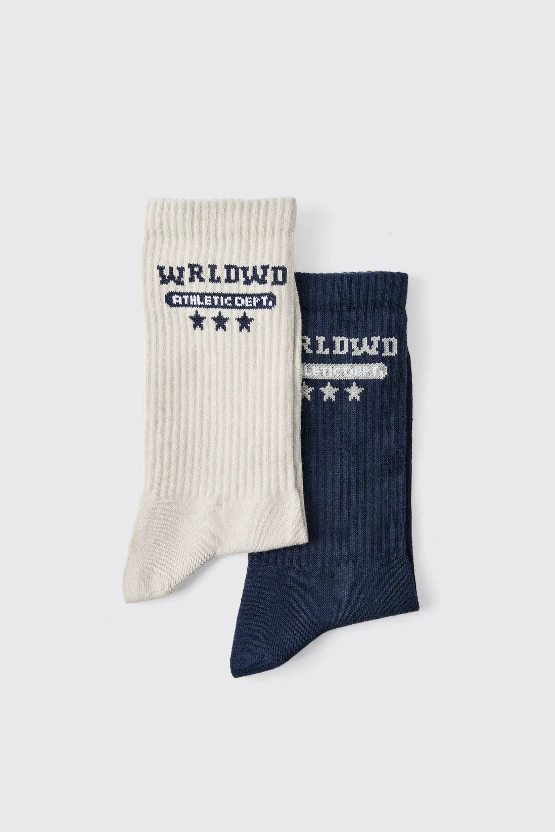 Multi 2 Pack Worldwide Star Sport Socks