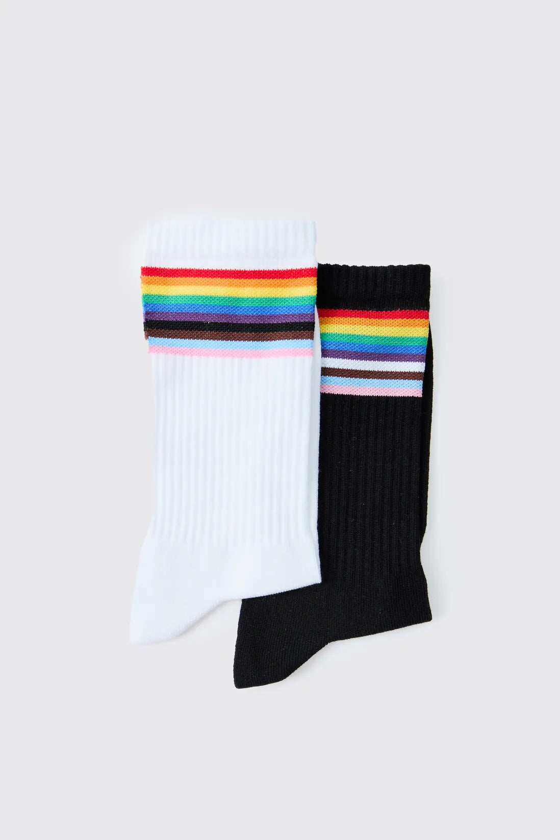2 Pack Rainbow Pride Socks
