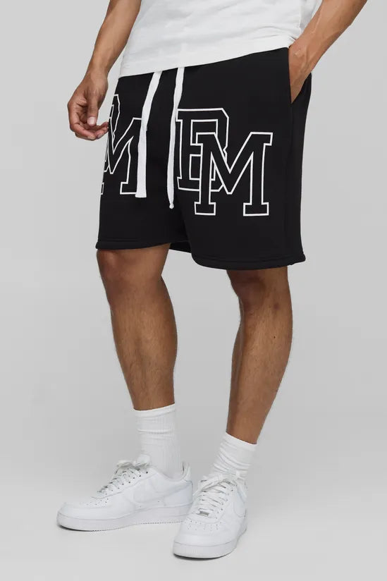 Oversized BM Dropped Crotch Shorts