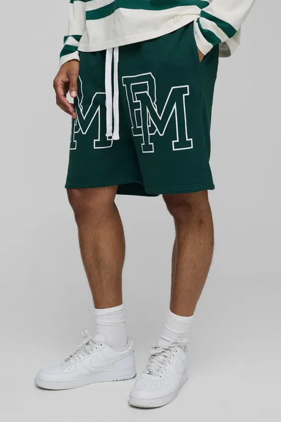 Oversized BM Dropped Crotch Shorts