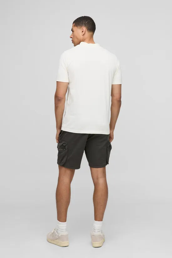 Elasticated Waist Slim Fit Cargo Shorts