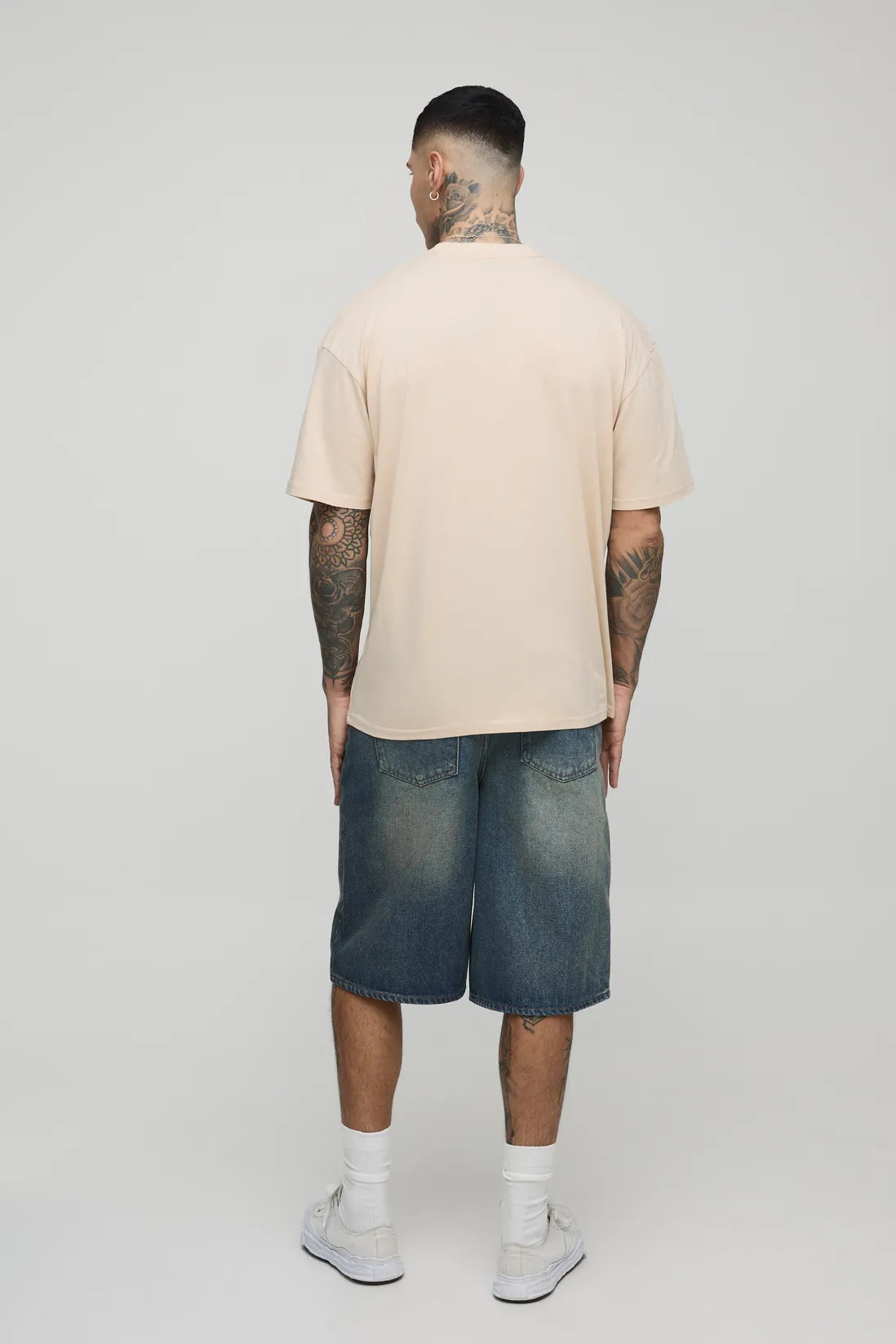 Tall Oversized Vintage Car Print T-Shirt