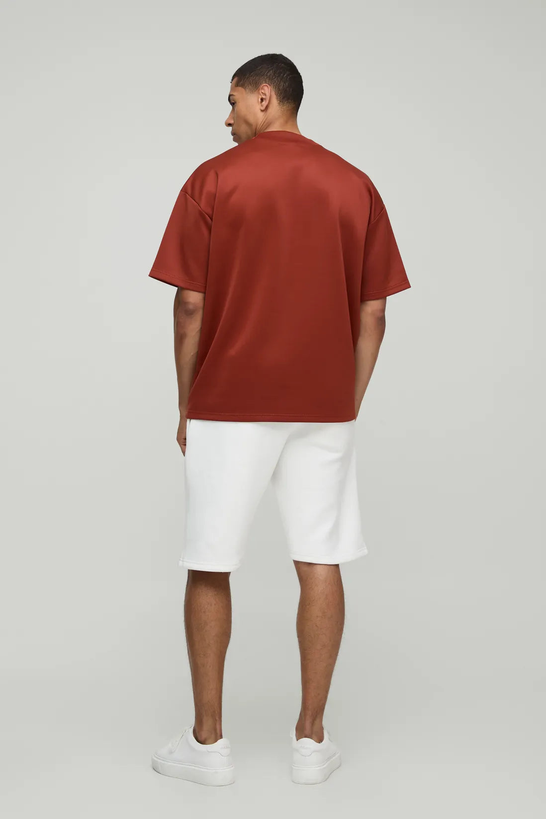 Oversized Extended Neck Scuba T-Shirt