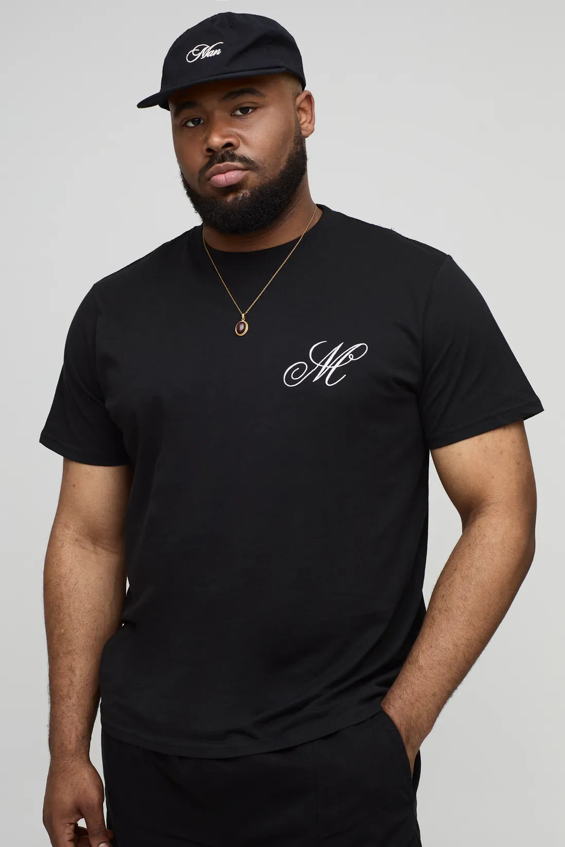 Plus Slim Embroidered M T-Shirt