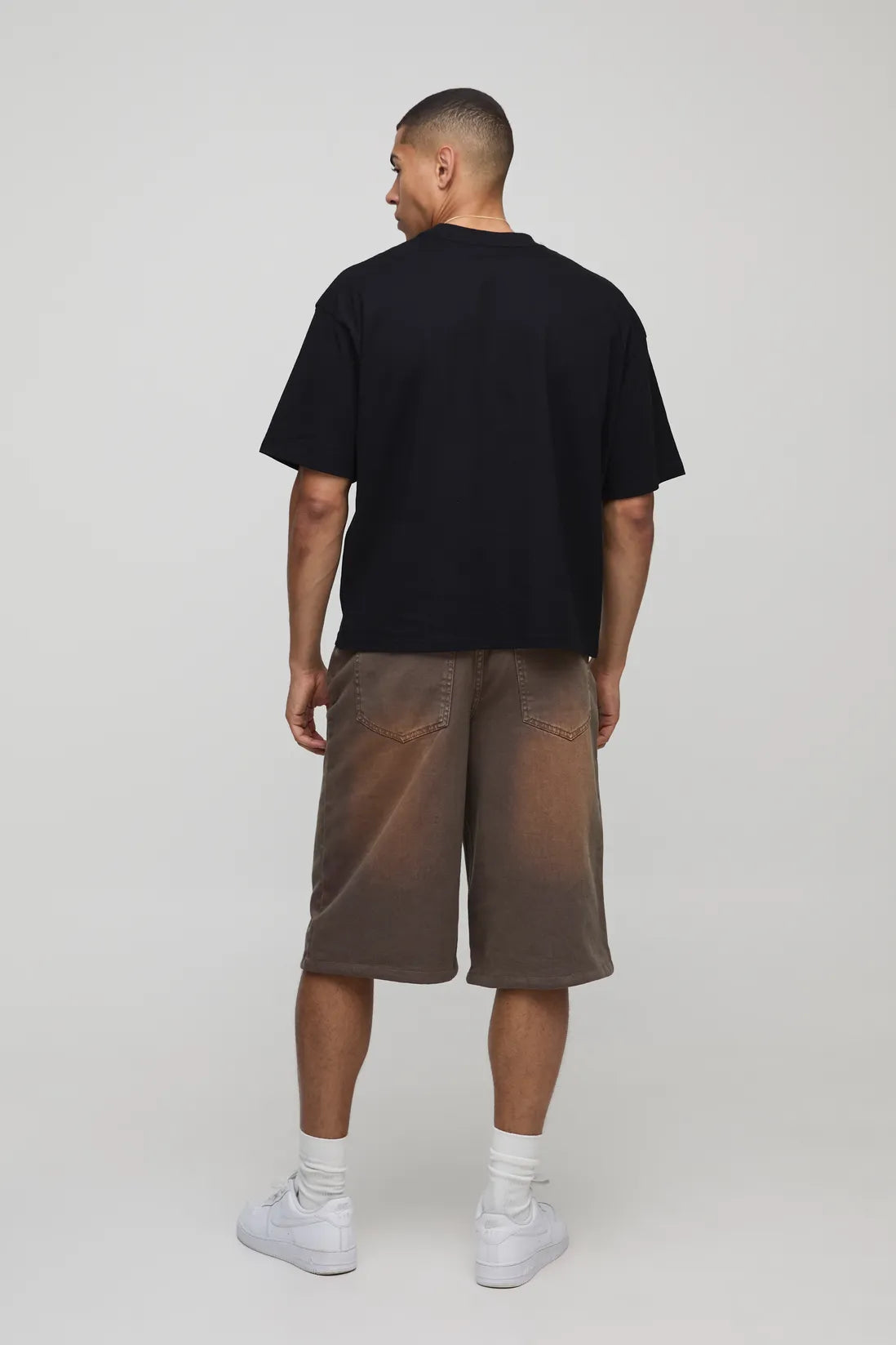 Black Oversized Boxy Extended Neck Disney Cars License T-Shirt