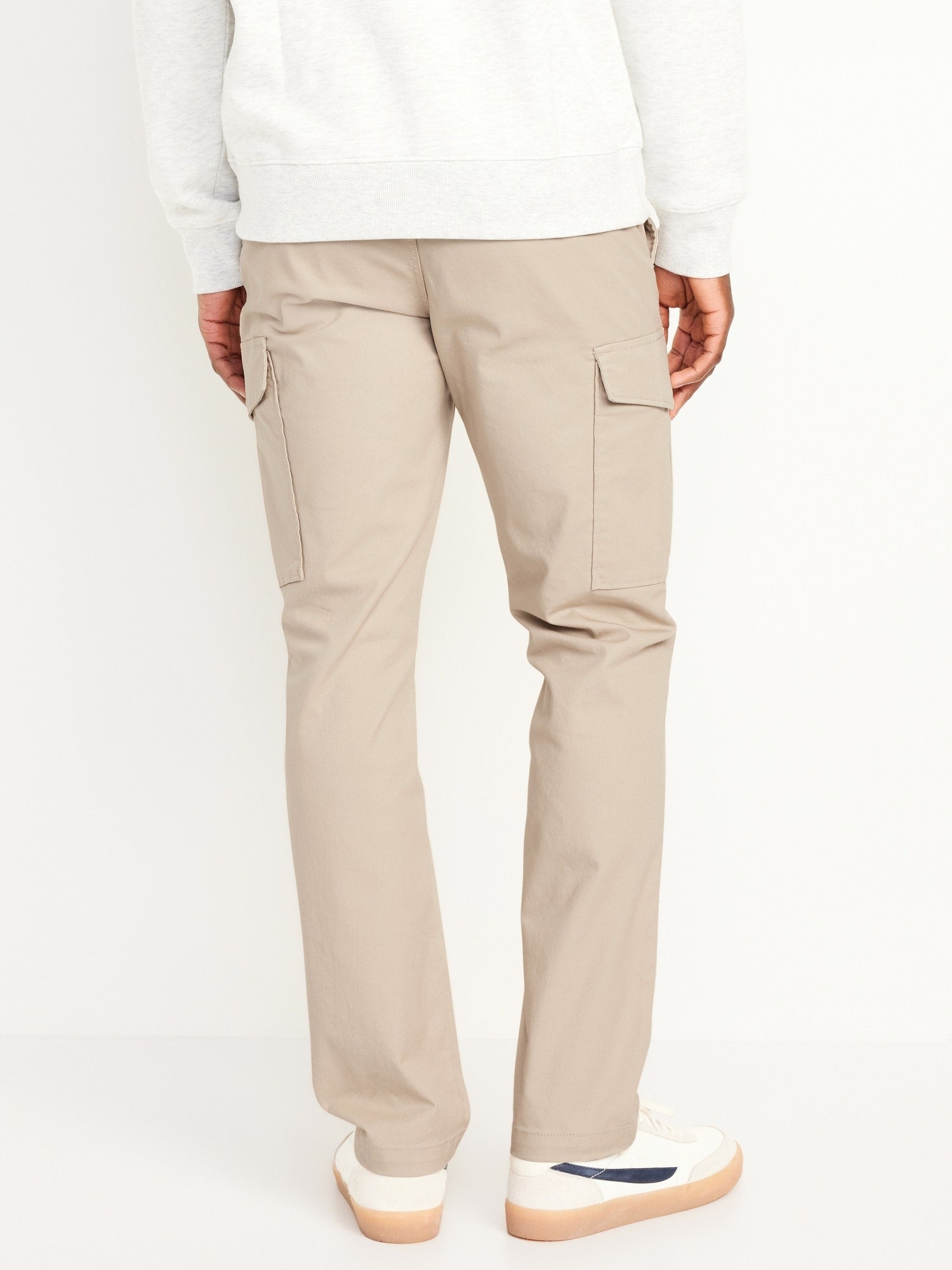 Chinos Straight Refined Tailored Cargo Pants