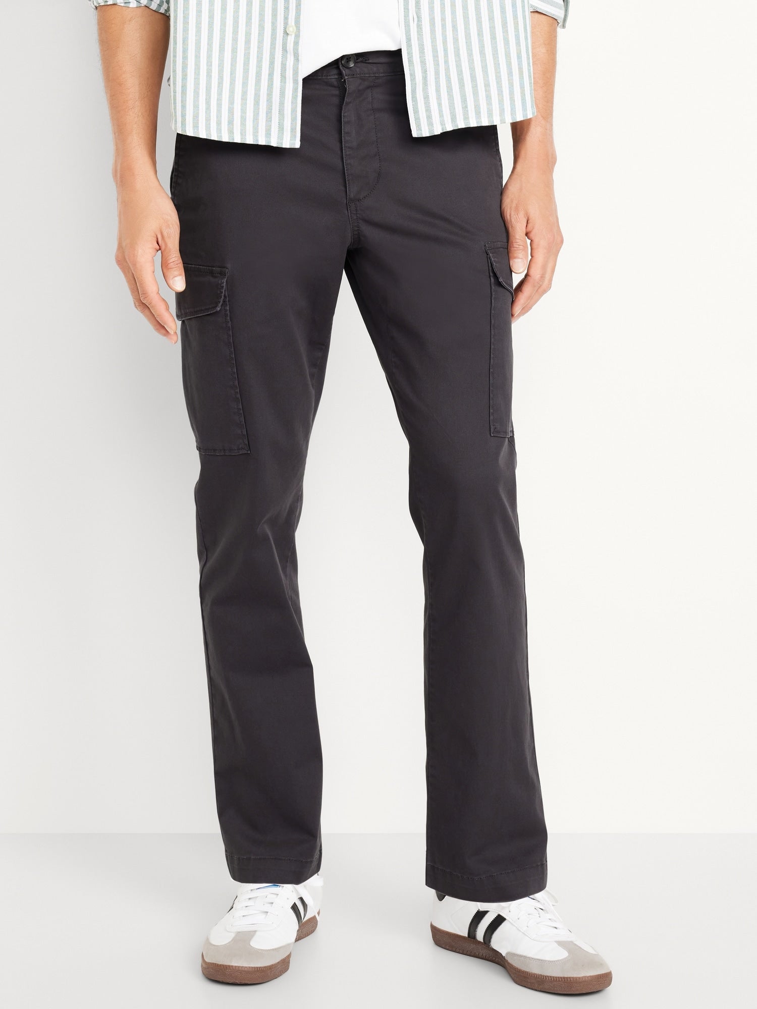 Chinos Straight Refined Tailored Cargo Pants