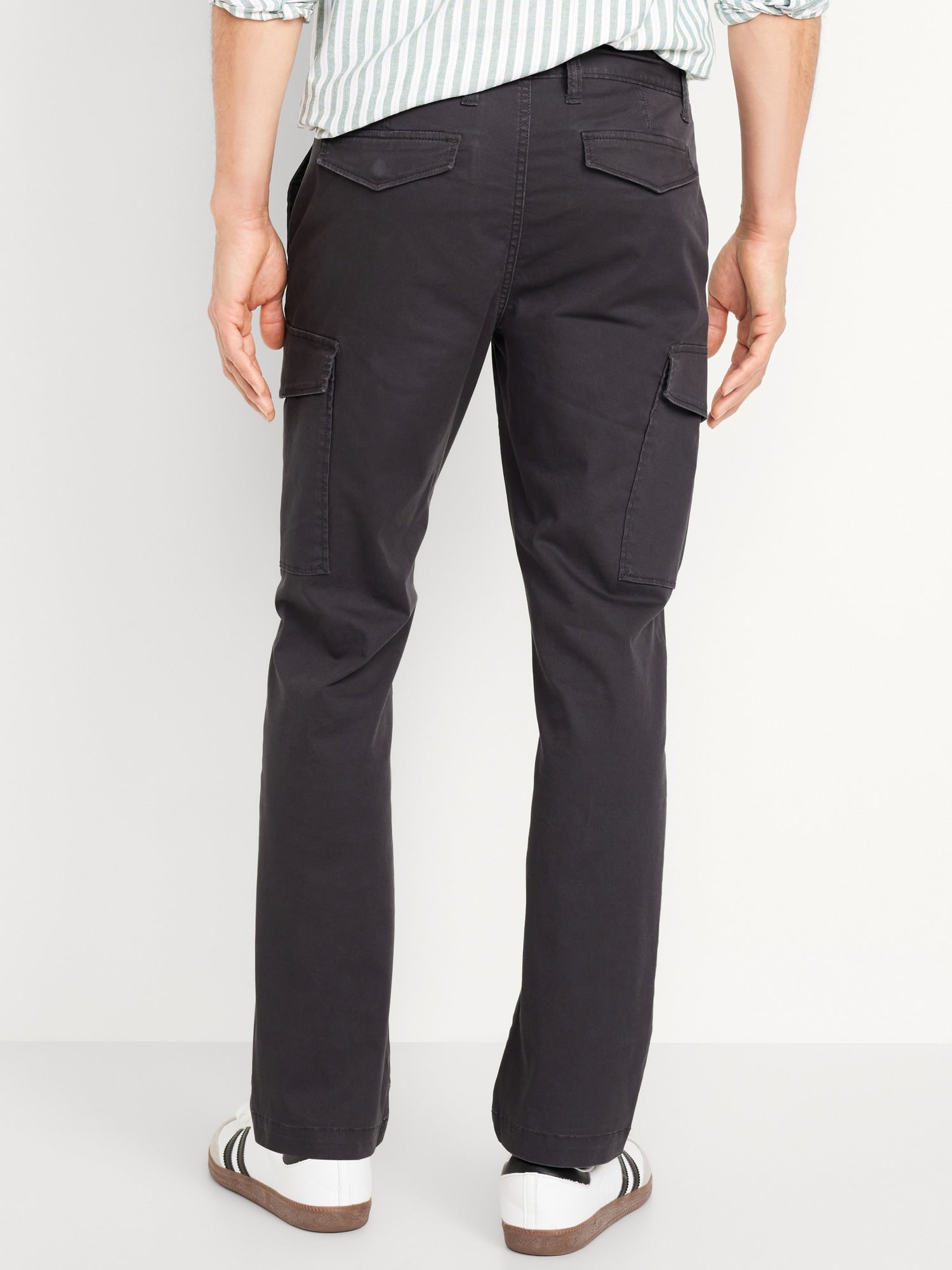 Chinos Straight Refined Tailored Cargo Pants