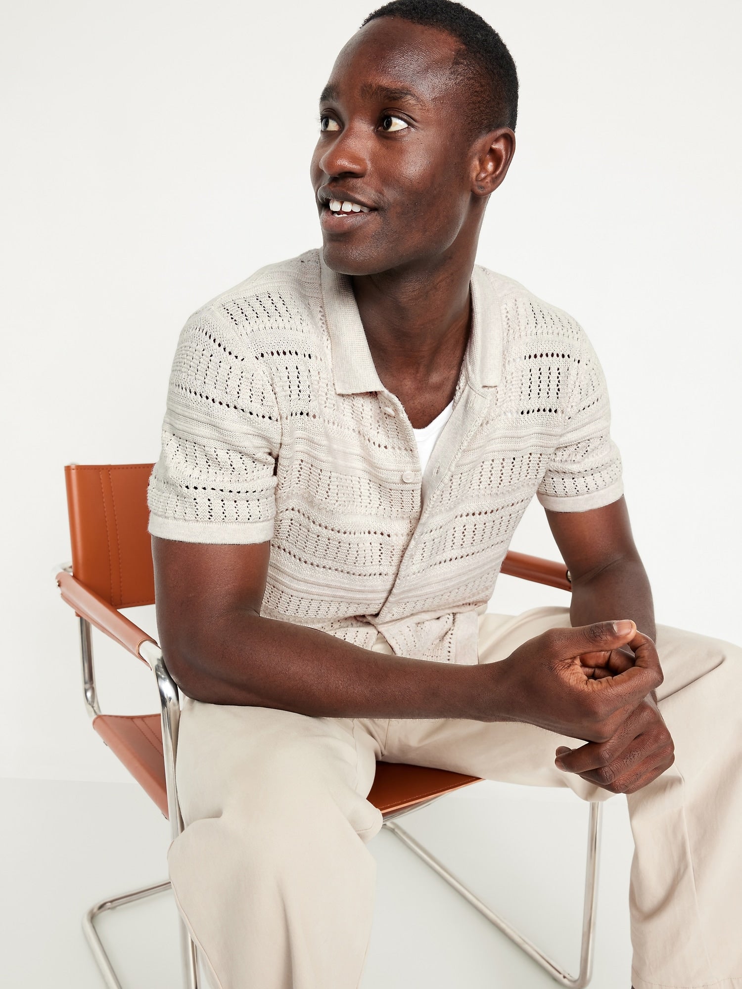 Open-Stitch Sweater