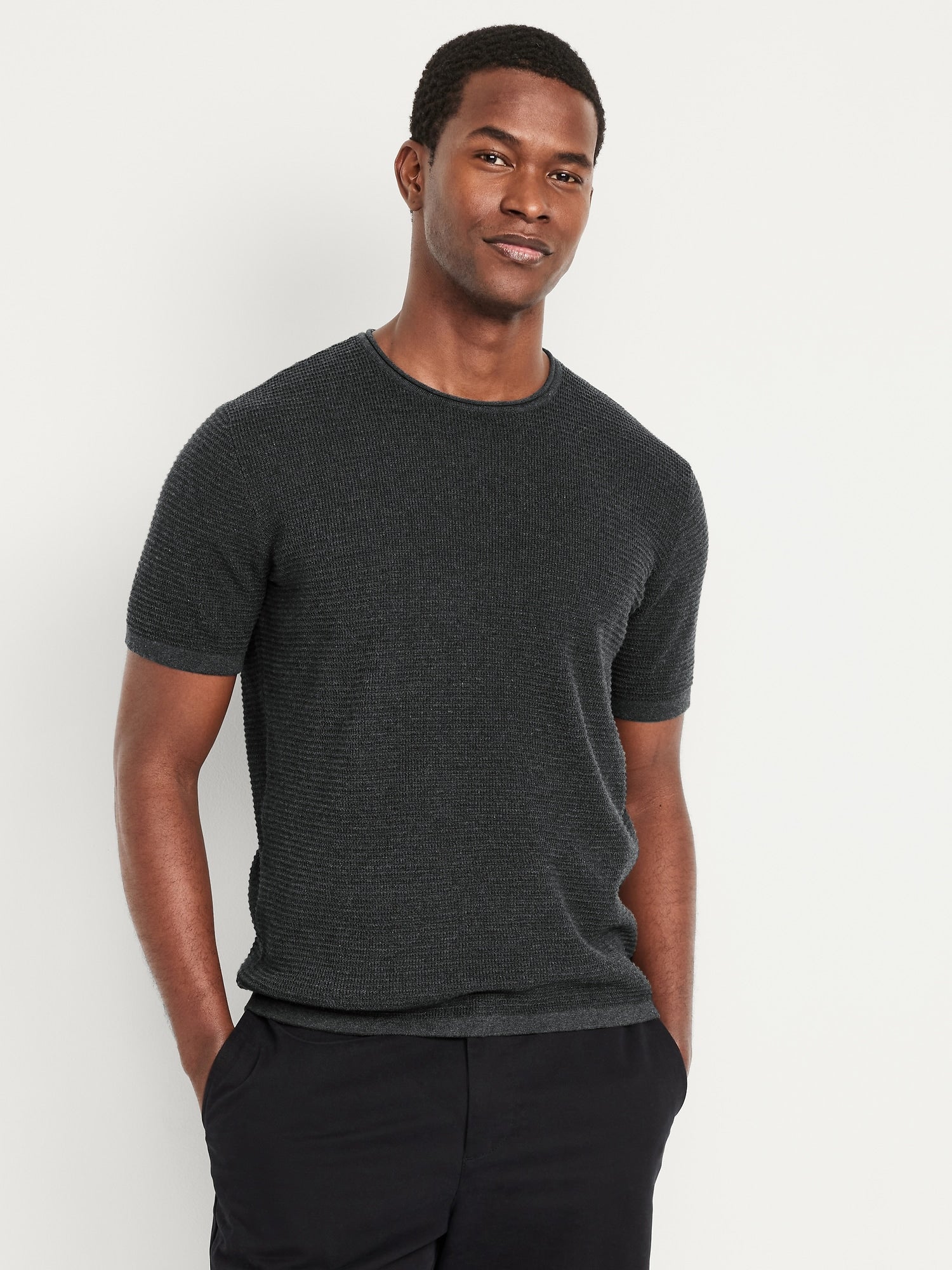 Sweater-Knit T-Shirt