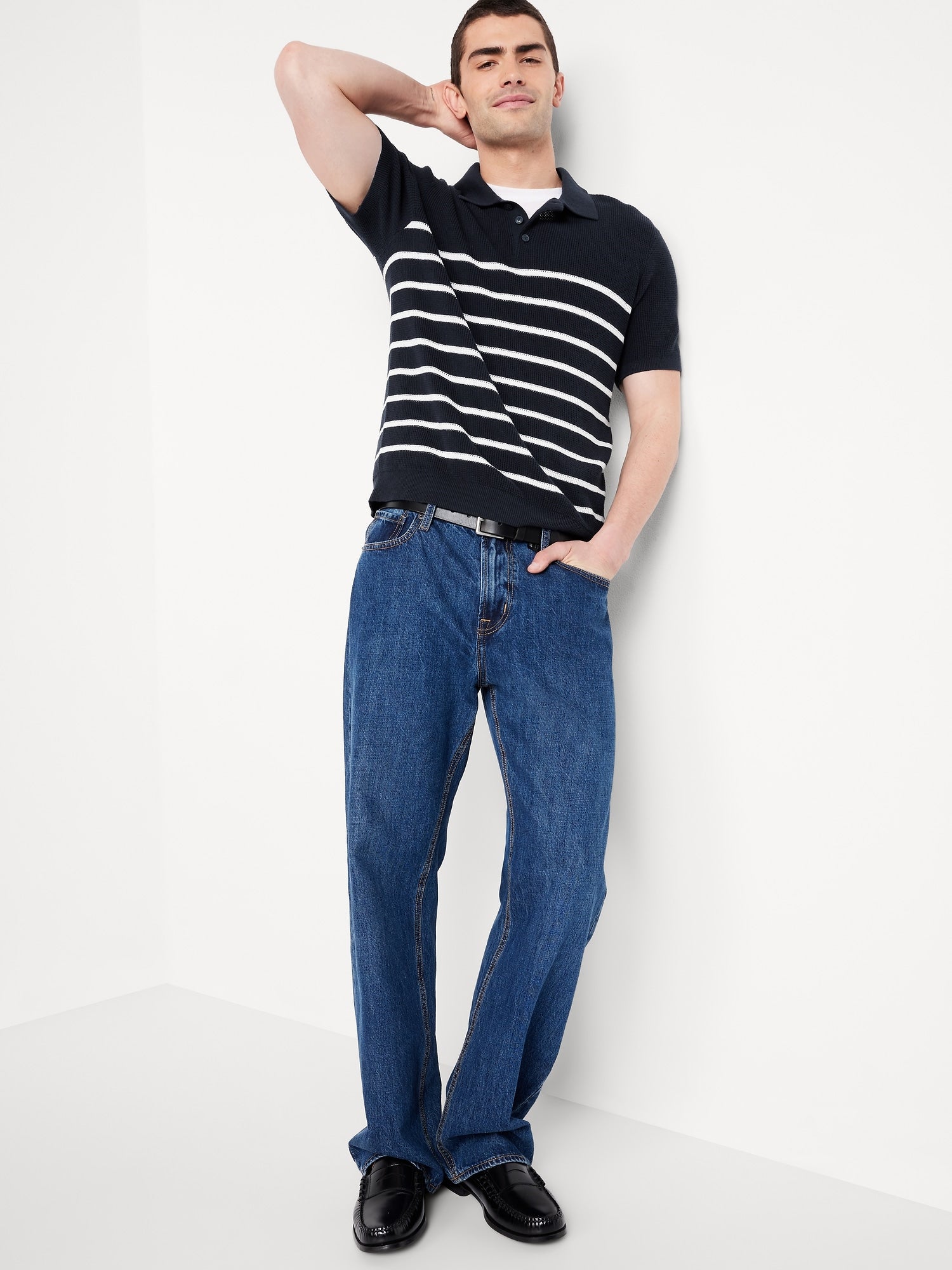 Short-Sleeve Sweater-Knit Polo