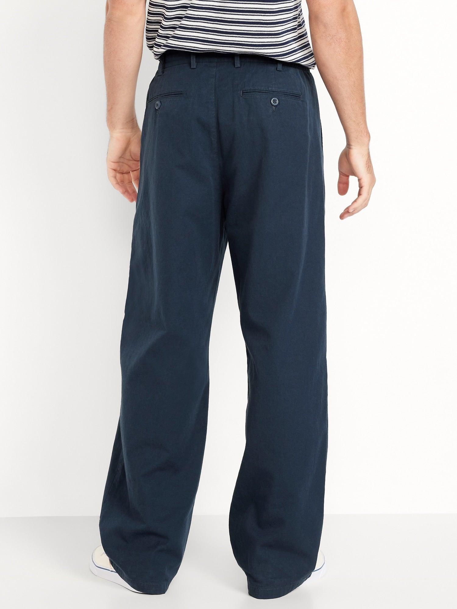 Baggy Pleated Chino Pants