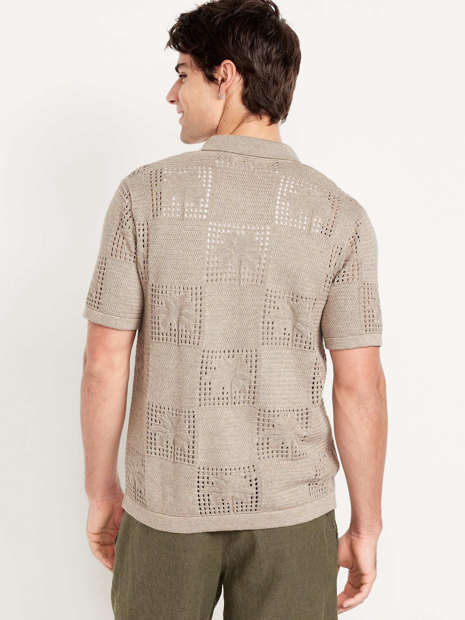 Open-Stitch Sweater