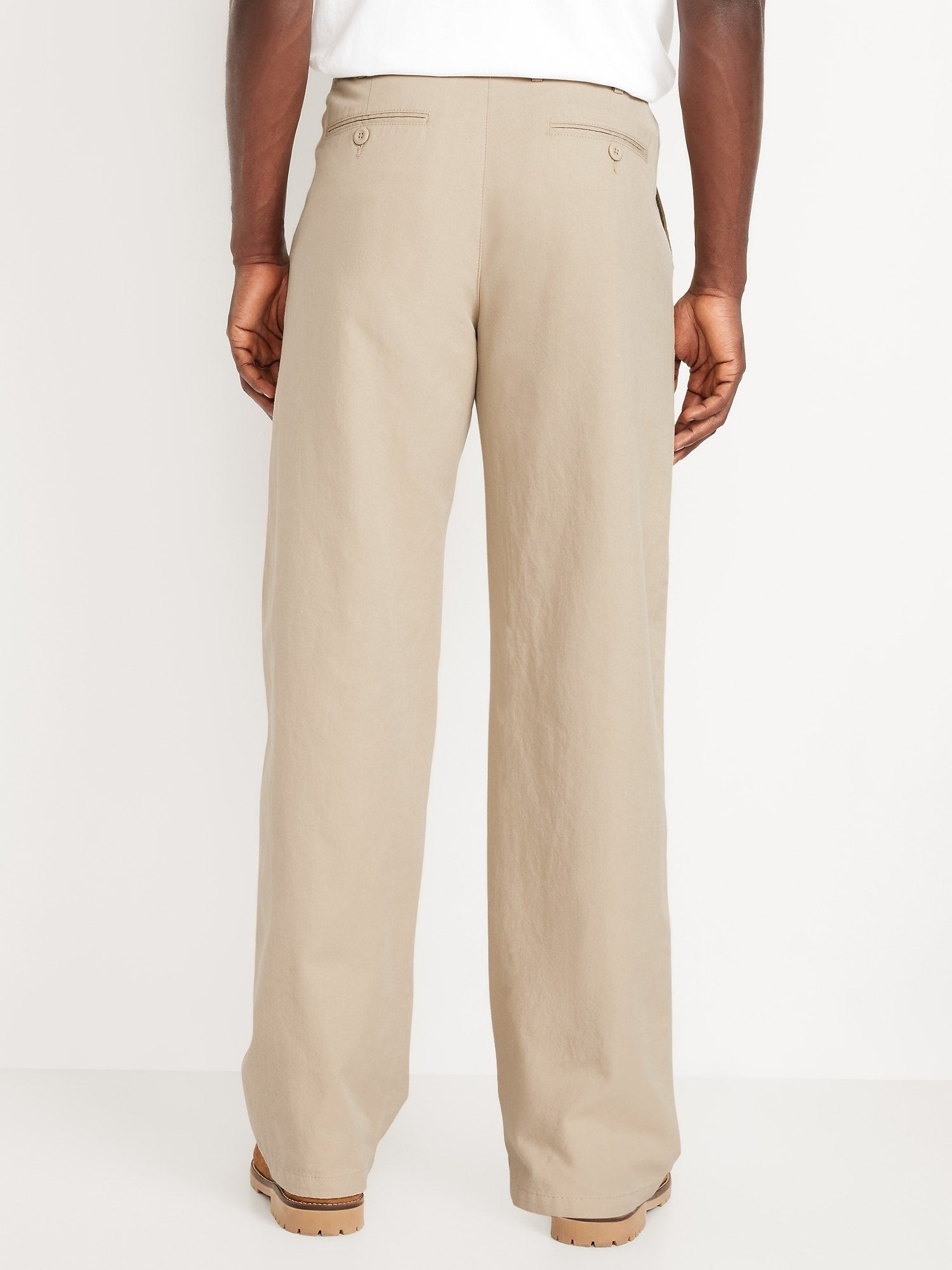 Baggy Pleated Chino Pants