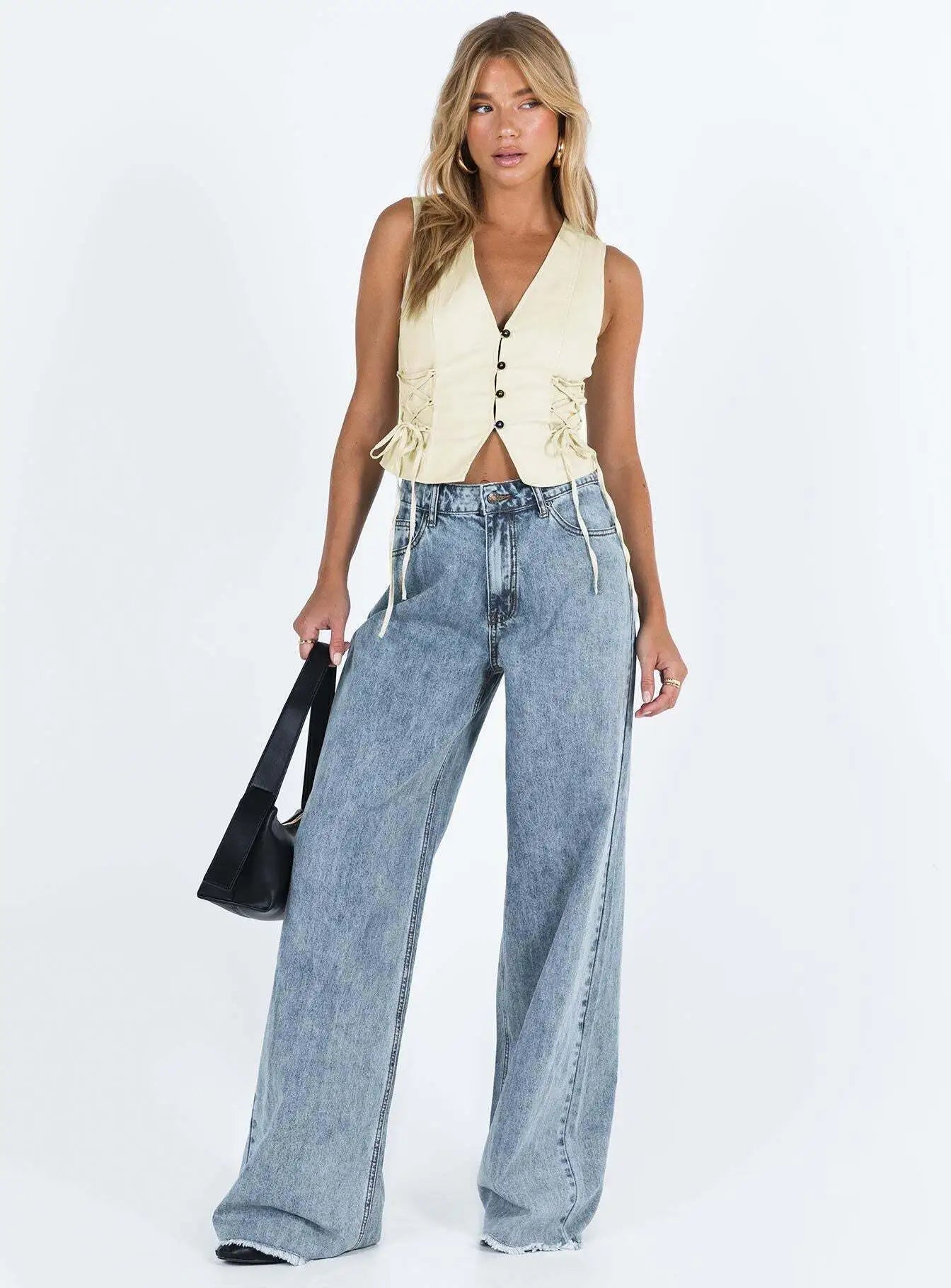 Casual Loose Wide-Leg Jeans
