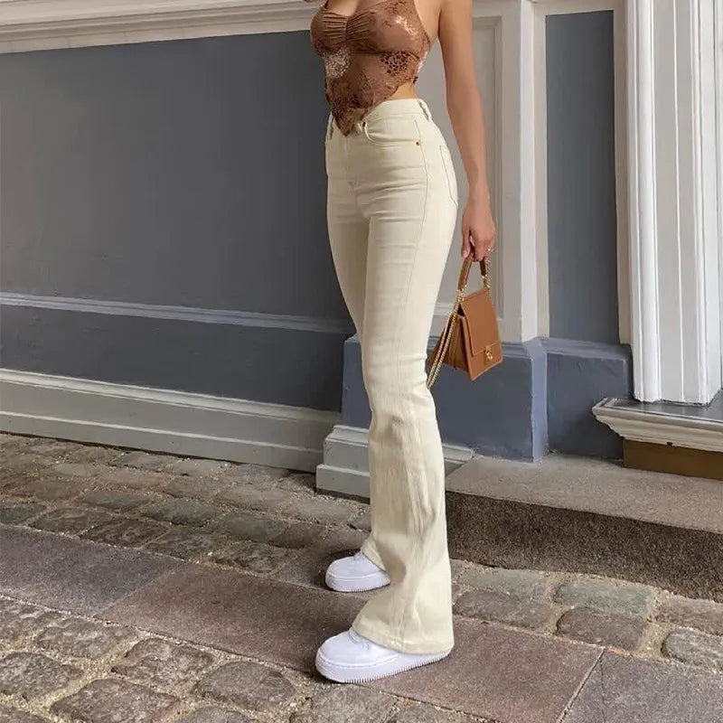 High Waist Flared Jeans