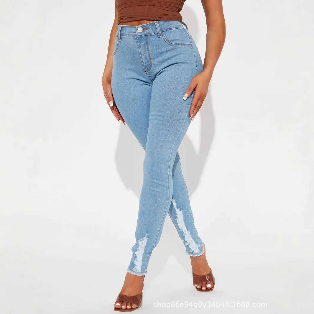 Casual Stretch High Waist Jeans