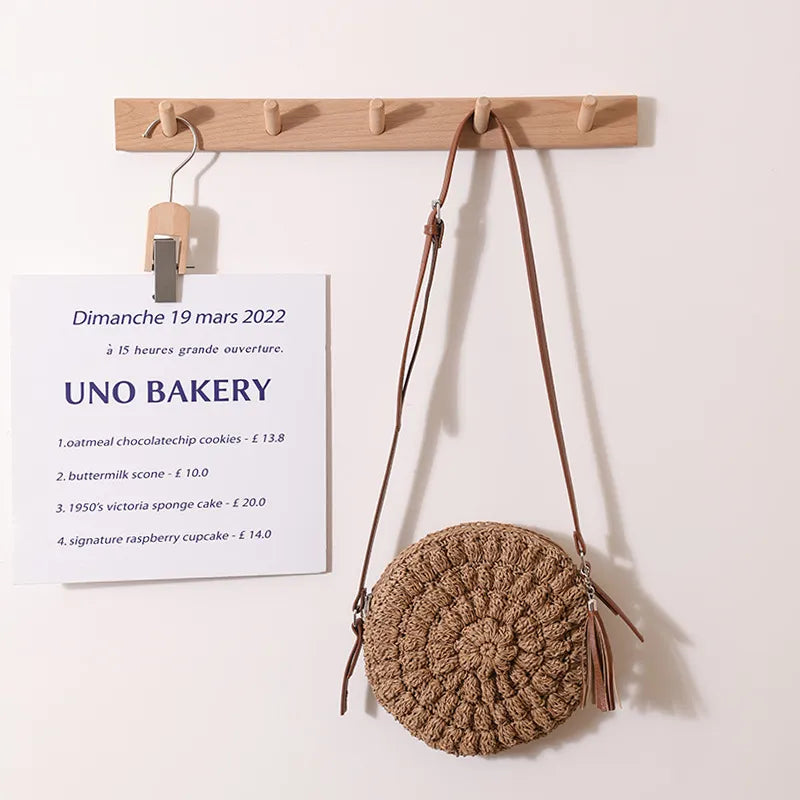Bohemian Style Beach Holiday Round Woven Shoulder Bag SKU: T103AABC99 Min.Order: 1