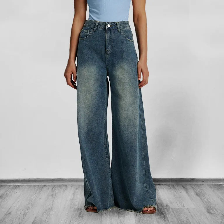 Loose Retro Wide Leg Jeans