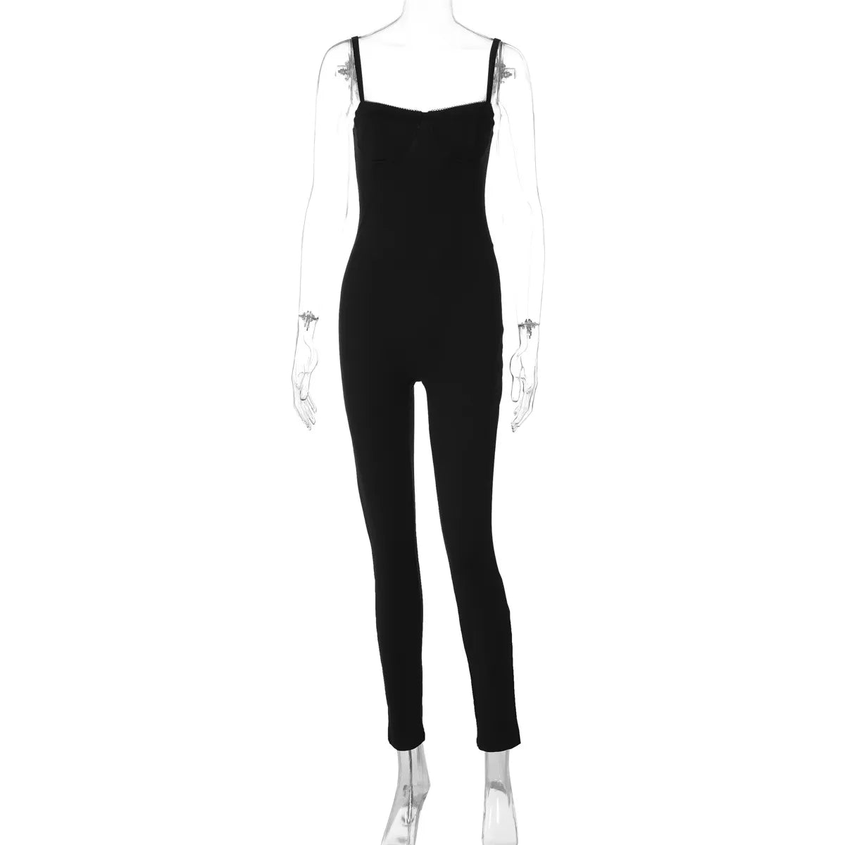 Women Fashion Sexy Leopard Printed Sleeveless High Waist Tight Jumpsuit