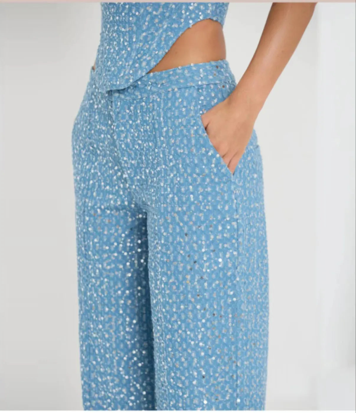 Casual Sequin Jeans