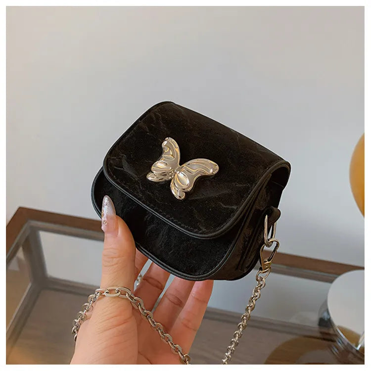 Fashion Butterfly Chain Mini Messenger Bag
