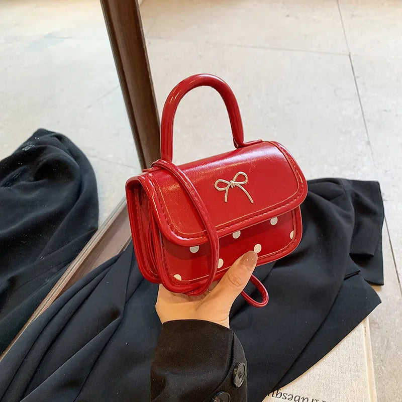 Fashion Bow Mini Square Crossbody Bag