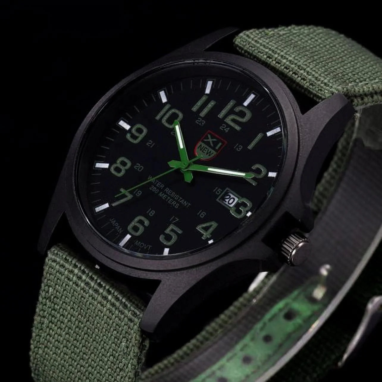 TIHLMK Watch for Men Mens Date Stainless Steel Military Sports Analog Quartz Wrist Watch