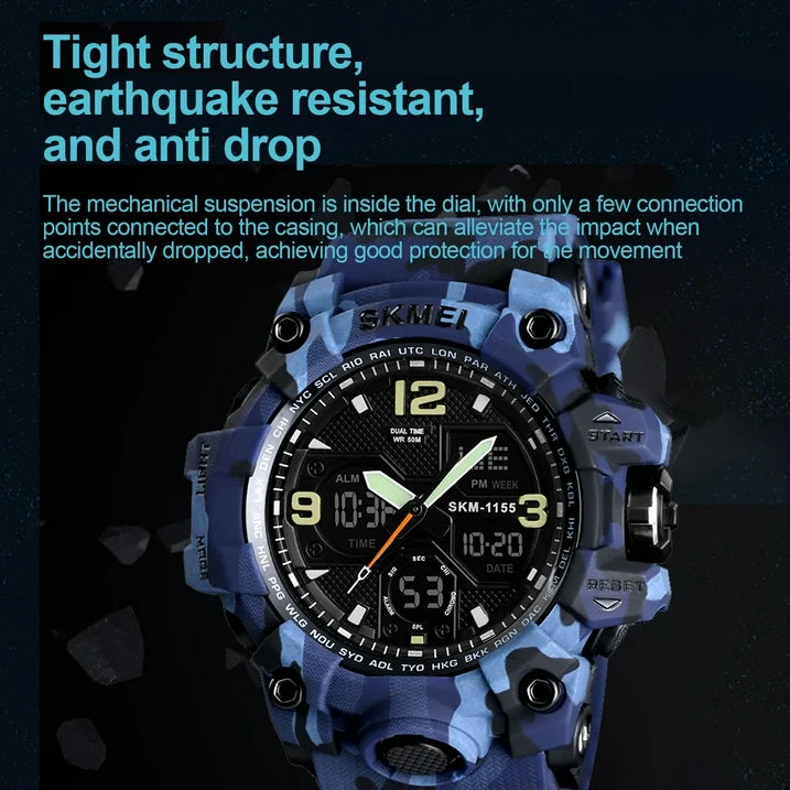 SKMEI Men's Analog Sports Military Watch