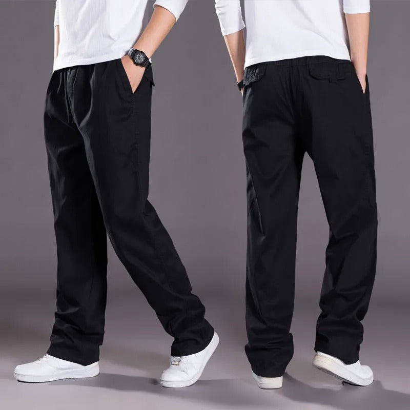 Men's Cargo Pants Cotton Casual Work Trousers