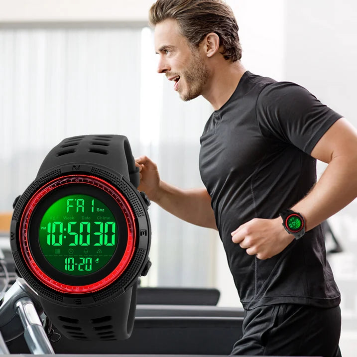 SKMEI Men's Watch, Waterproof Digital Sport Watch, Military Digital Watch Alarm