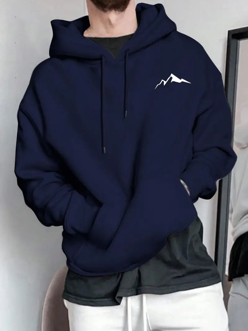 Men's Print Fleece-Lined Hoodie