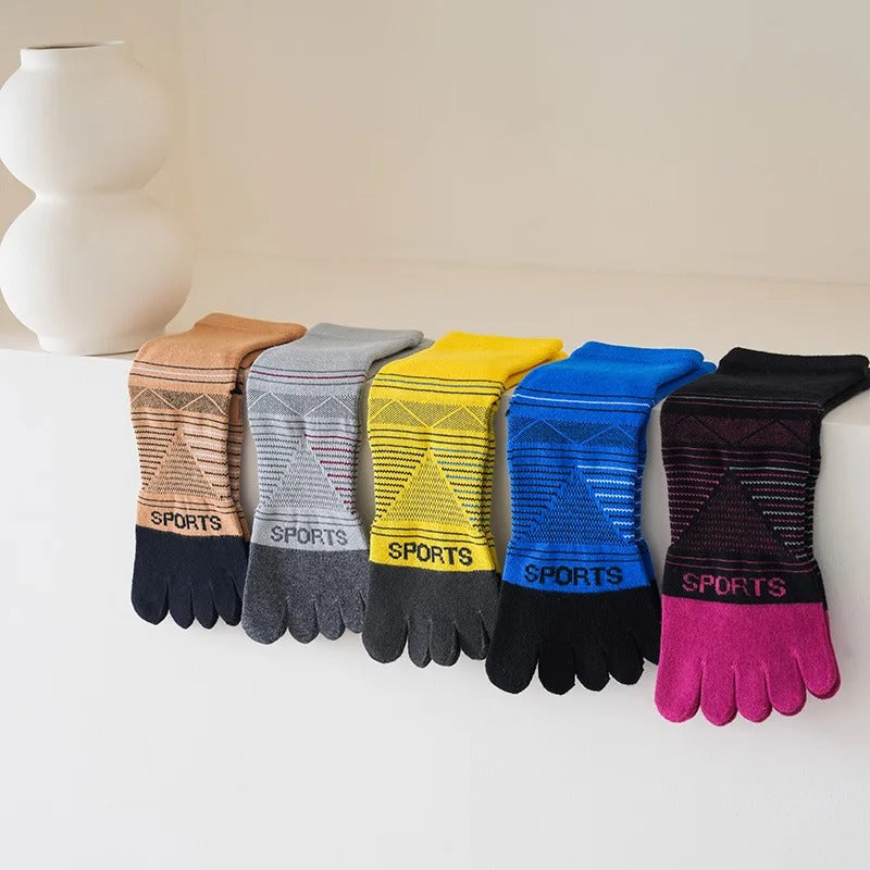 Men’s Sports Five-Finger Socks – 5 Pairs