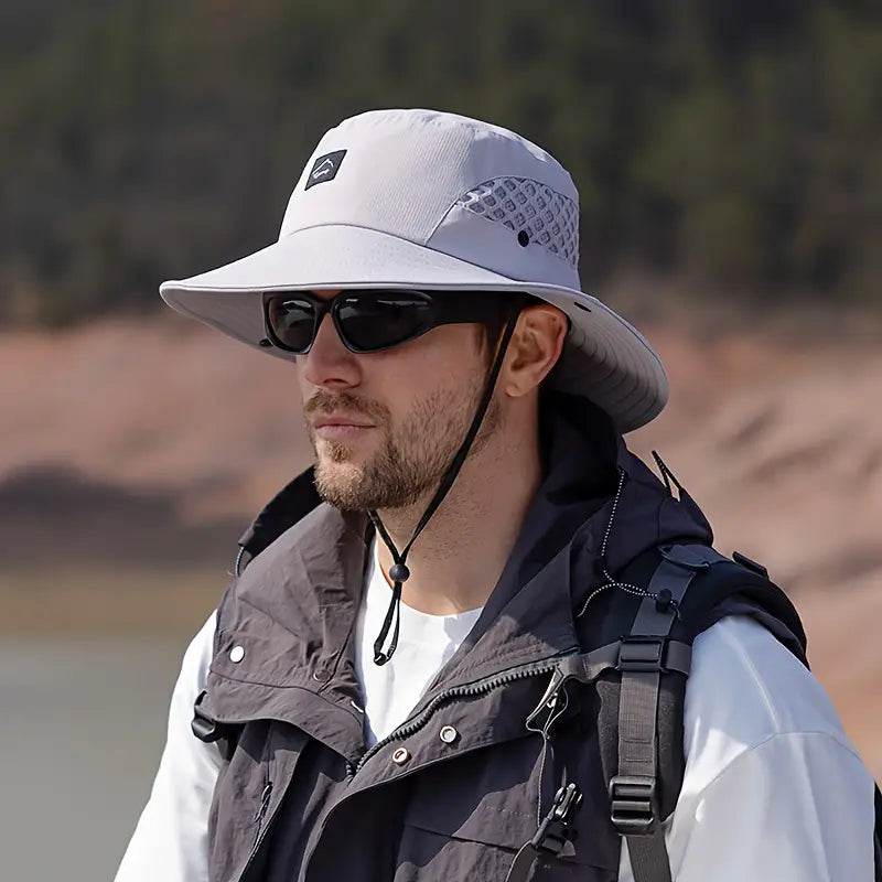Men's Summer Breathable Wide Brim Sun Hat