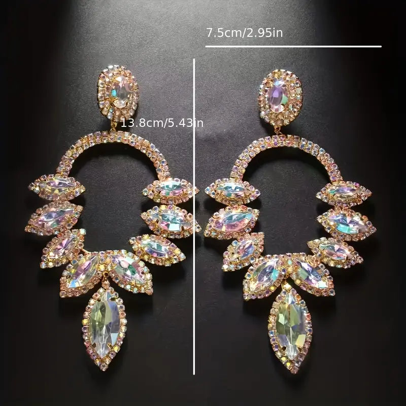 Exaggerated Hollow Dangle Earrings