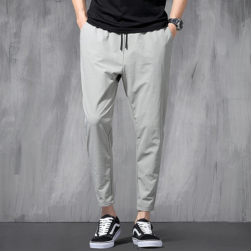 Men’s Ice Silk 9-Point Chino Pants