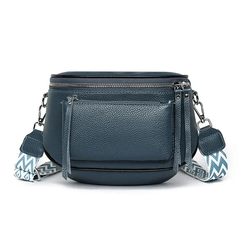 Luxury Genuine Leather Saddle Bag