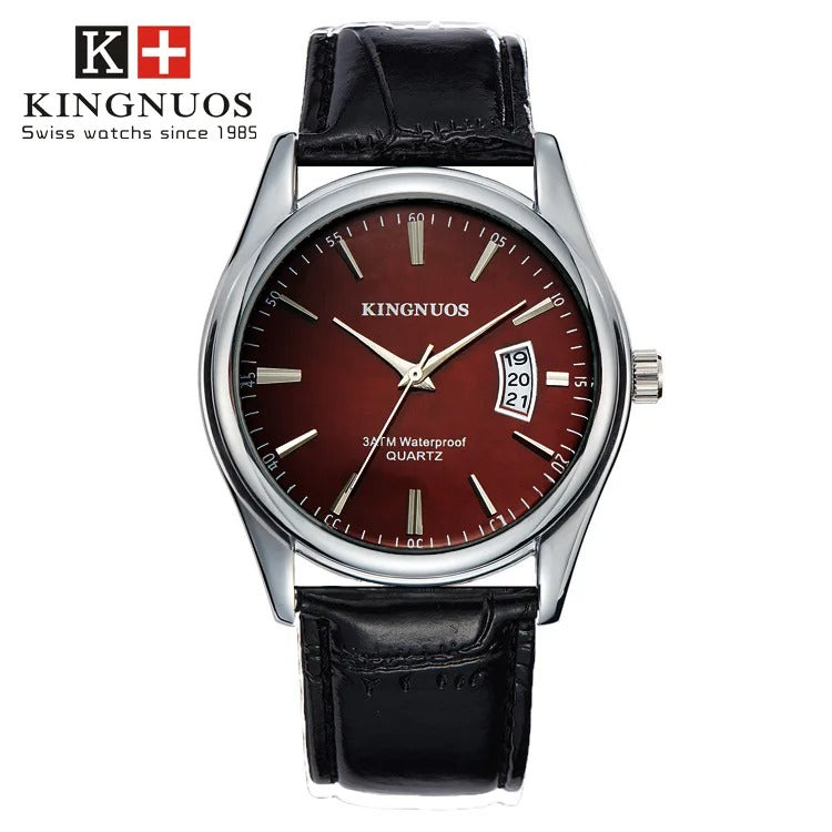 Luxury Men’s Quartz Watch Waterproof & Calendar