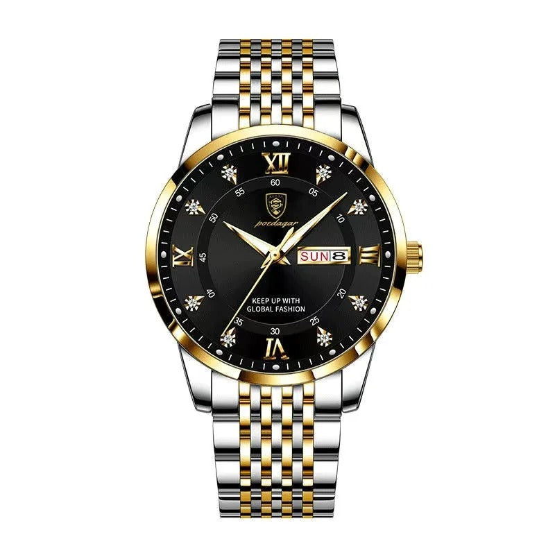 Classic Men's Waterproof Quartz Chronograph Watch